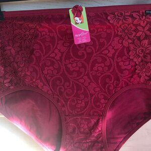 Cotton Panty - New with tags Mengni Sirou Undies in Red with lace